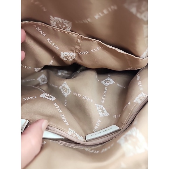 Anne Klein Crossbody Handbag Tan And Black - Picture 10 of 16